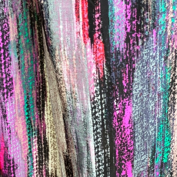 Purple blue, pink and black High-low Razorback dress - Picture 4 of 11